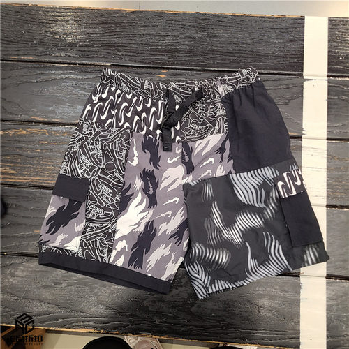 Nike Swim Voyaga 男子沙滩网眼布衬可打包沙滩短裤 FZ7373-034