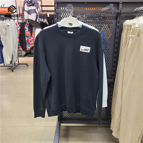 NIKE男圆领卫衣刺绣LOGO全棉