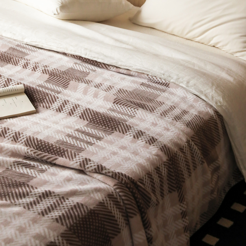 北欧风简约保暖沙发毯午休披肩毯