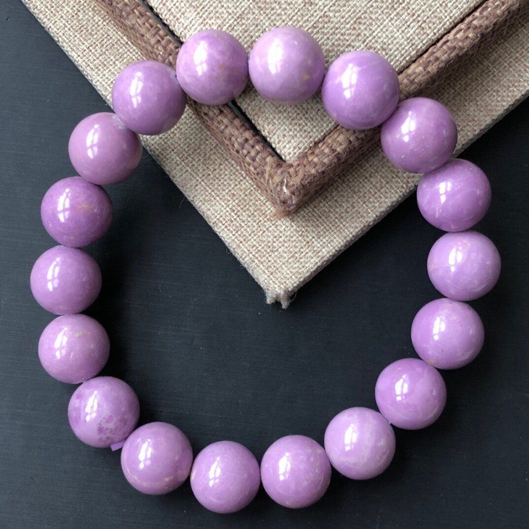 316天然紫云母手链 33克 11毫米左右 价格35元一条