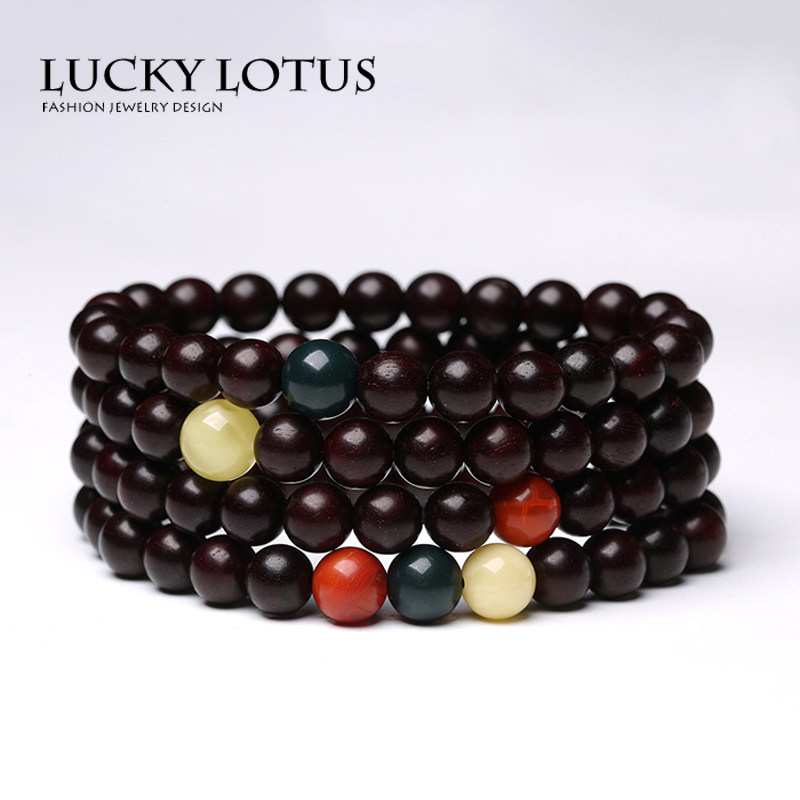 luckylotus珠宝印度老料佛珠手串