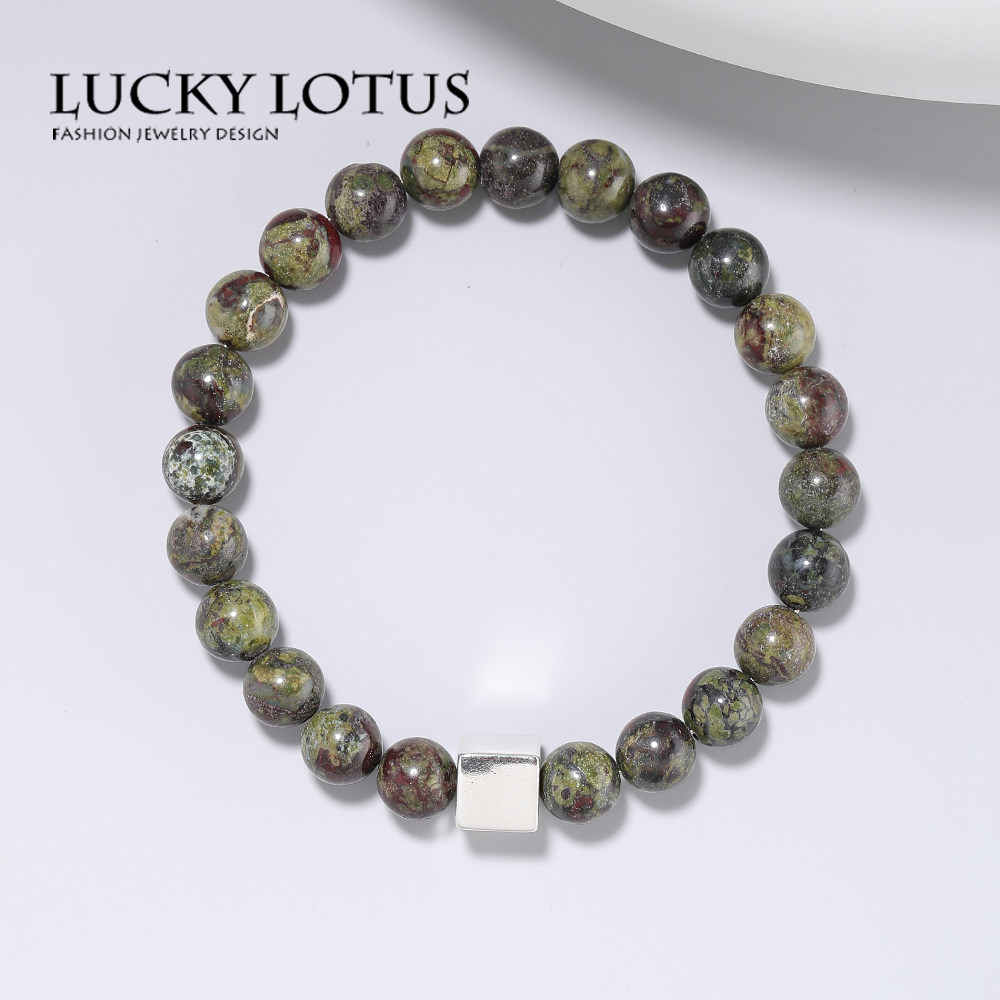 LUCKYLOTUS珠宝首饰原创设计天然龙血石手链女款小众高级感男手串
