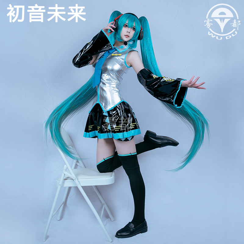 雾都初音未来COS公式服漆皮二次元cosplay服装游戏动漫少女JK服装-封面