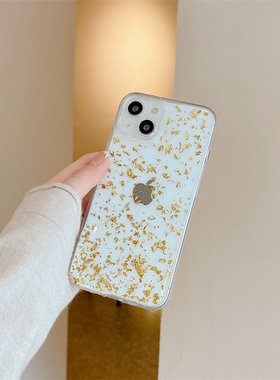 金箔银箔滴胶iPhone17Pro手机壳
