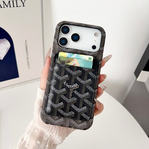 潮戈雅可磁吸可插卡iPhone手机壳