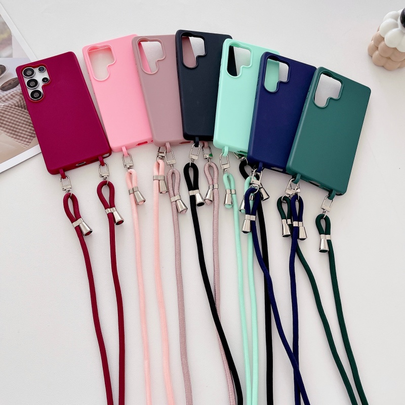 CHOWILL双扣可调节一体可背式适用三星S25 S24FE S23Ultra S22Plus A36/A56 A15 A54 A34 A55 A17糖果手机壳