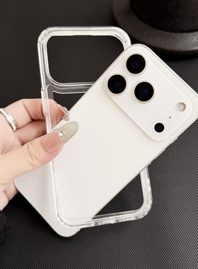 CHOWILL简约便携透明边框适用iPhone17 Air 17Pro 17Promax 16e苹果防摔保险杠Bumper