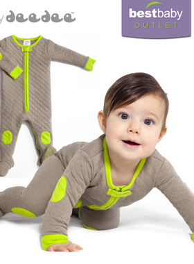 美国进口baby deedee厚款保暖型爬行服/连体衣睡衣.全棉