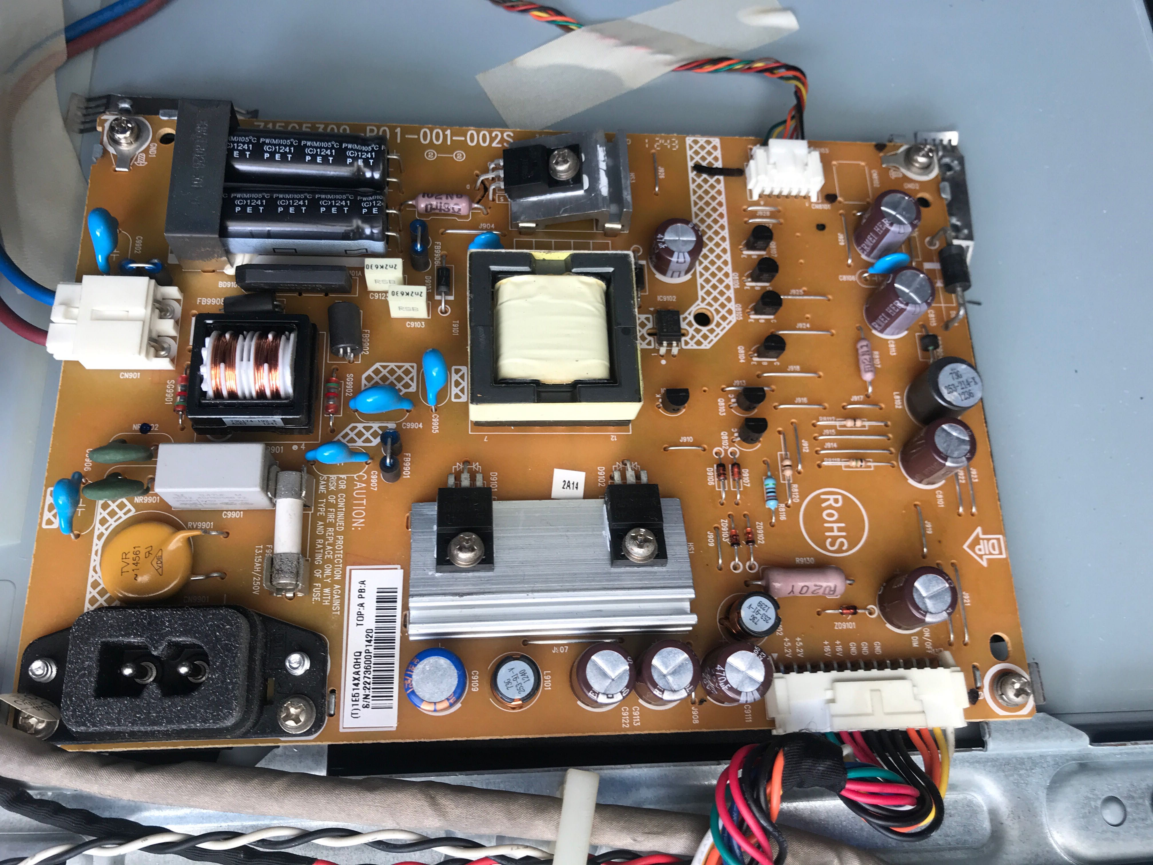 原装康佳LED24F2260CE 液晶电视电源板715G5309一P01一001一002S