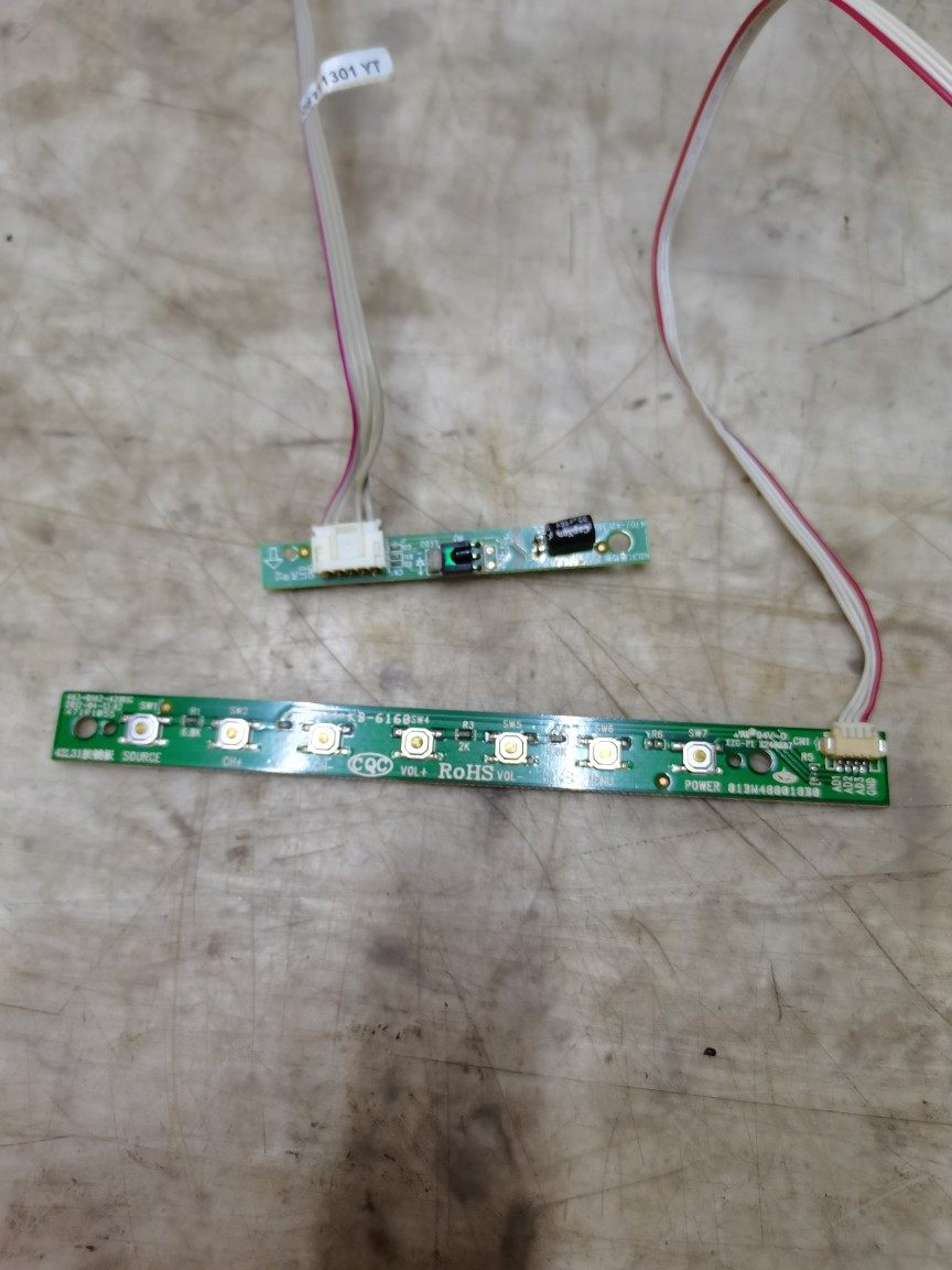 原装长虹LED32538液晶电视开关按键板控制板463-01A2-42101G一套