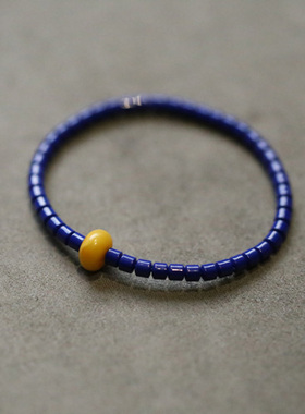 青石蜜蜡盘珠细手串空蕴