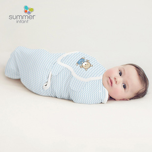 睡袋 infant婴儿包巾宝宝防惊跳襁褓纯棉四季 美国原装 进口Summer