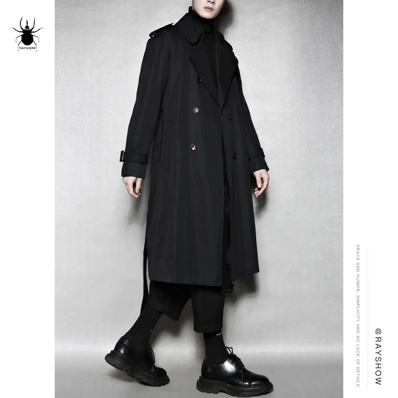 Мужское кожаное/натуральное плащевое пальтоtrench coat?
