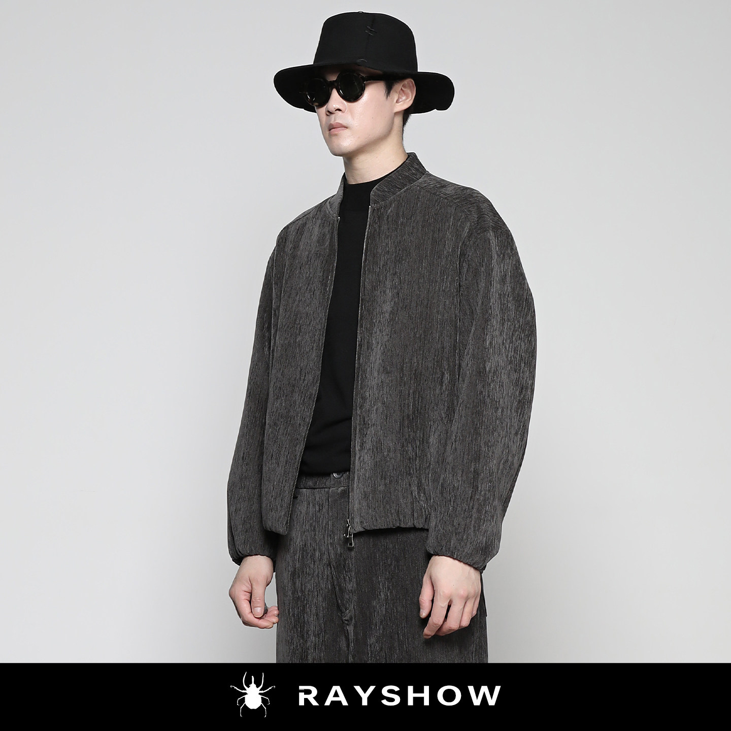 「静奢雅致」丝光绒松紧下摆夹克