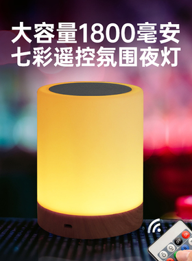 氛围夜灯情调酒吧灯情侣卧室床头灯充电灯充电温馨浪漫气氛七彩灯