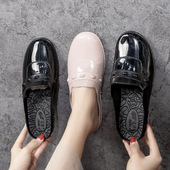 韩版 水晶包头凉拖鞋 女夏防滑粗跟外穿果冻软底沙滩舒适百搭一字拖