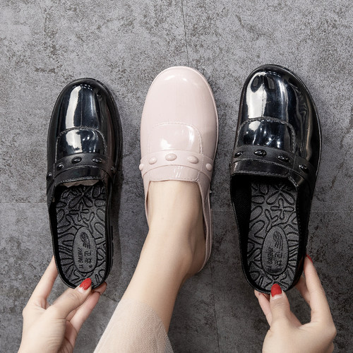 韩版水晶包头软底舒适凉拖鞋女夏