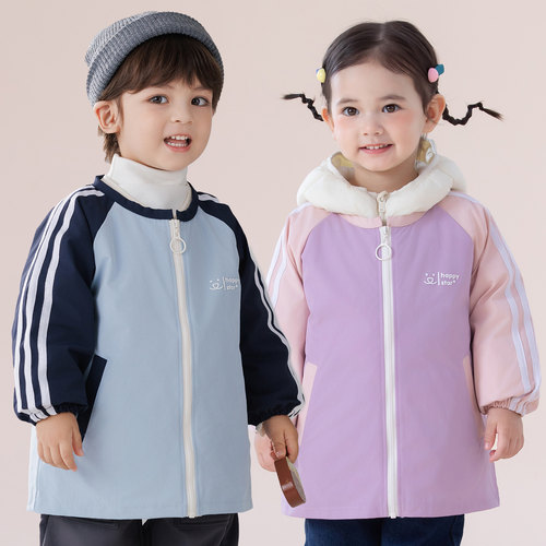 儿童防水罩衣羽绒服防脏外穿