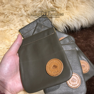 真皮手工制作文玩收纳袋首饰袋EDC收纳神器手串牛皮108盘玩