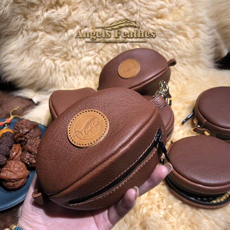 晴源斋真皮手工制作文玩收纳袋首饰袋EDC收纳神器手串牛皮108盘玩,饰品/流行首饰/时尚饰品新,首饰袋,淘宝优惠券,粉丝福利购,淘宝优惠卷