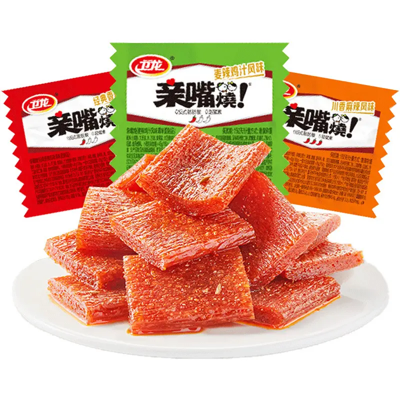 卫龙亲嘴烧辣条麻辣面筋素食零食