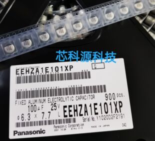 EEHZA1E101XP 松下聚合物汽车级车规车载电容 25V100UF 6.3X7.7
