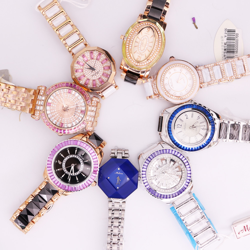 23号瑕疵尾货玛丽莎水钻石英时尚