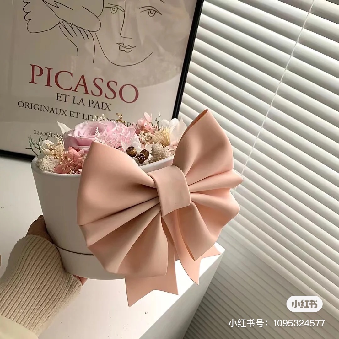 鲜花包装材料蝴蝶结ins风网红款