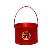 Новогодняя цветочная пуля Новый год красная благословение коробка коробка серебряная ива