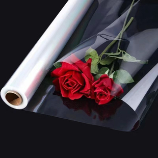 玻璃纸鲜花花束包装纸Opp高透膜花泥保水塑料纸花店专用包装材料