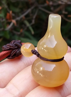 中国风玉髓玛瑙葫芦吊坠复古百搭
