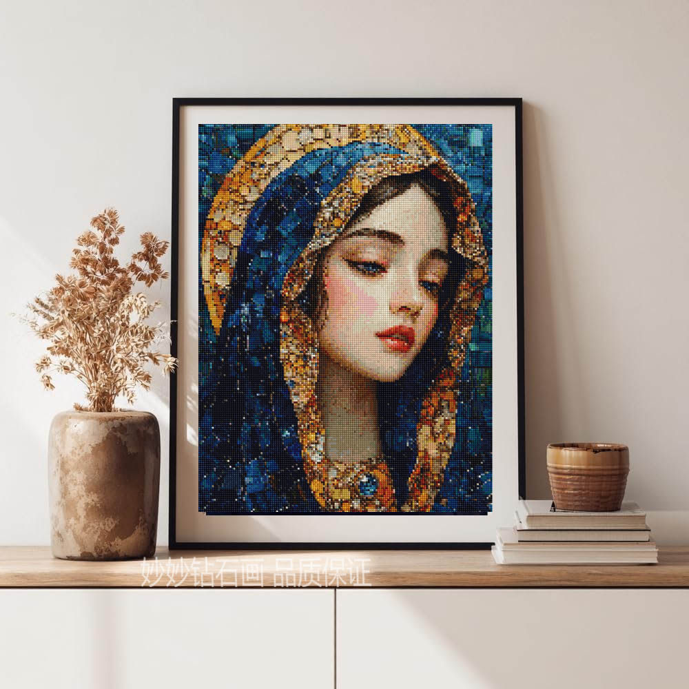 神像人物十字绣教堂装饰挂画成人手工5DIY满钻石画马赛克砖石刺绣,居家布艺,钻石绣,淘宝优惠券,粉丝福利购,淘宝优惠卷