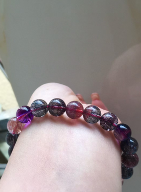 回收天然黑加轮超七手链 三轮骨干 规格9.3mm左右 重23.19克