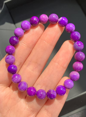 回收舒俱来手链，皇家紫色， 颗粒饱满， 规格：8mm，17.83