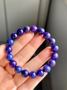10mm 27.2克 回收蓝紫幻彩舒俱来手链 油润冰透