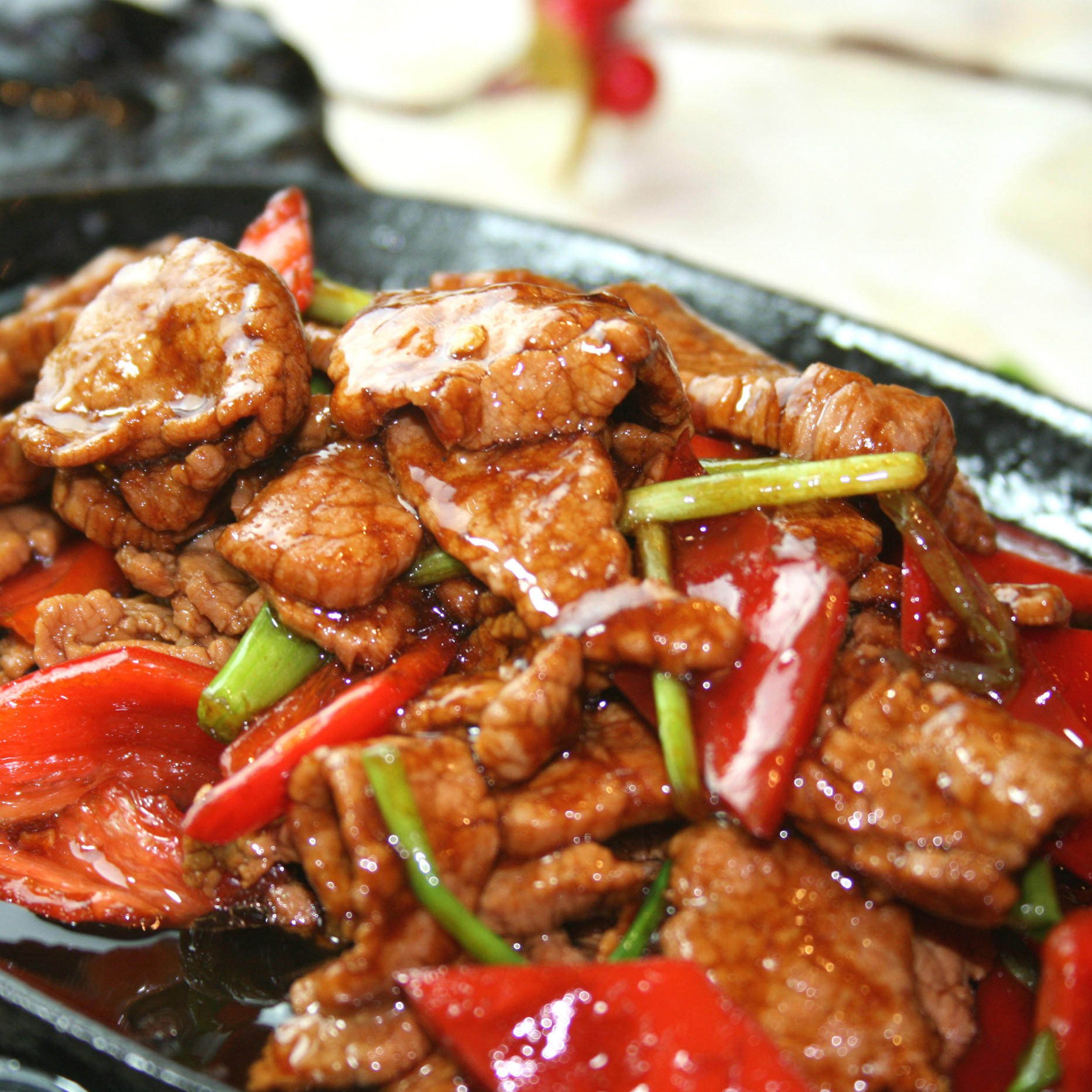 原香牛肉片200g 小炒牛柳丝家庭中餐半成品食材推荐 全国15包包邮