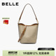 百丽包包女新款 海鸥老花水桶包单肩斜挎手提包X7377CX5 商场同款