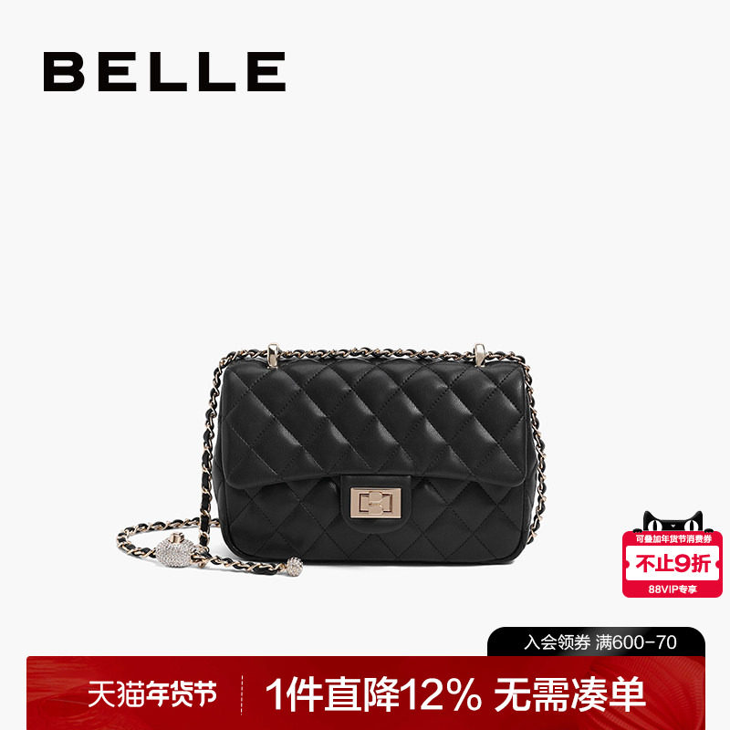 百丽包包女新款白色包气质百搭小香风链条包单肩包斜挎包X6782BX3,箱包皮具/热销女包/男包,通用款女包,淘宝优惠券,粉丝福利购,淘宝优惠卷