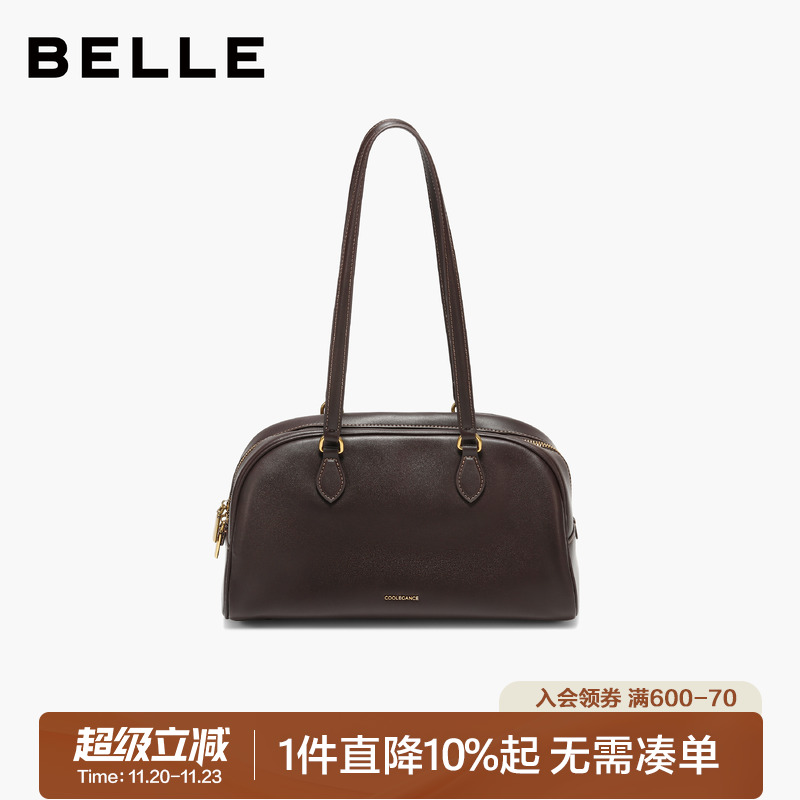 百丽包包2025新款复古通勤腋下包