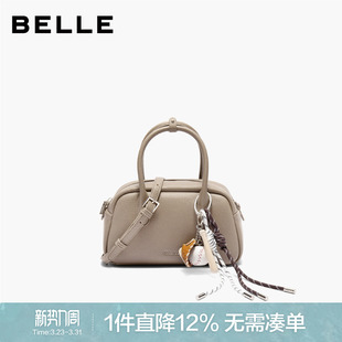 百丽包包女新款 保龄球包波士顿大容量斜挎手提包BL832BX5 百搭时尚