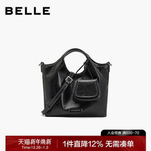 百丽包包女2025新豹纹腋下包子母包豹懒包耳机斜挎手提托特包824