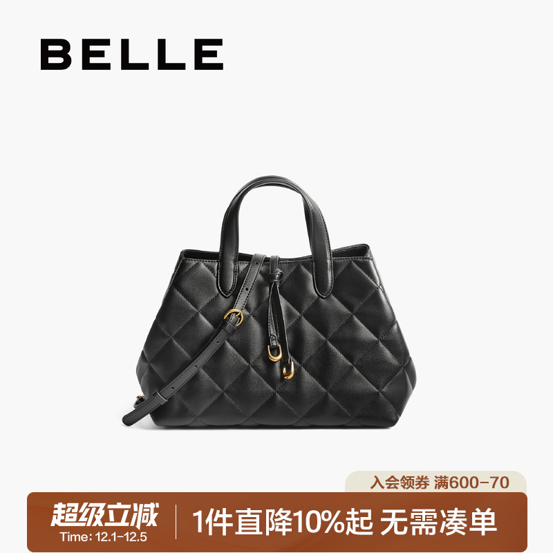 百丽2025新款小香风大容量托特包