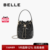 百丽包包女2025新款 商场同款 小香风链条包斜挎手提水桶包X7403CX5