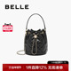 百丽包包女2025新款 商场同款 小香风链条包斜挎手提水桶包X7403CX5