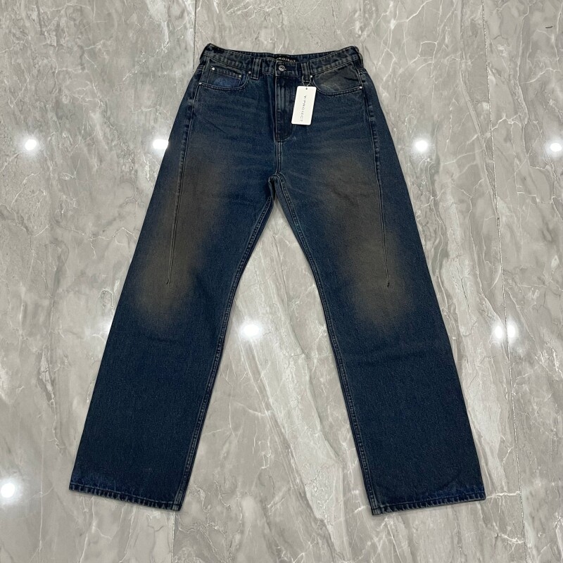 thumbnail for Spot Y project 24 vintage washed distressed straight-cut jeans trousers stained washed distressed