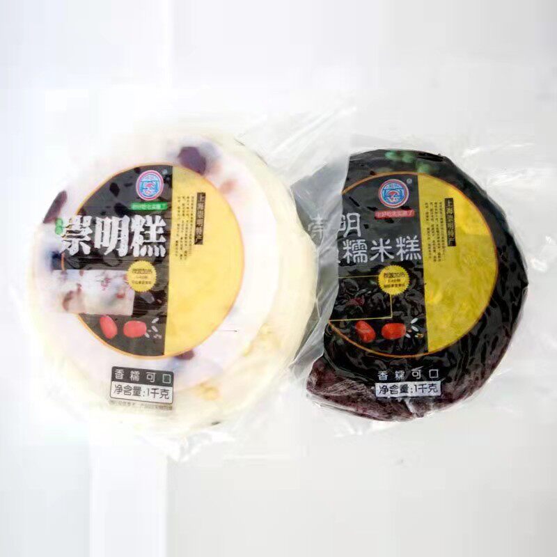 上海崇明特产崇明糕白糯米糕血糯米糕蒸煮糕点1000克红枣米糕小吃