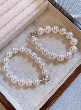 消失的她同款手链925银强光澳白珍珠手链女轻奢时尚手链珍珠首饰