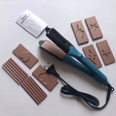 3Dhair imprinting星图像造型直发器创意多功能夹板直卷两用烫发