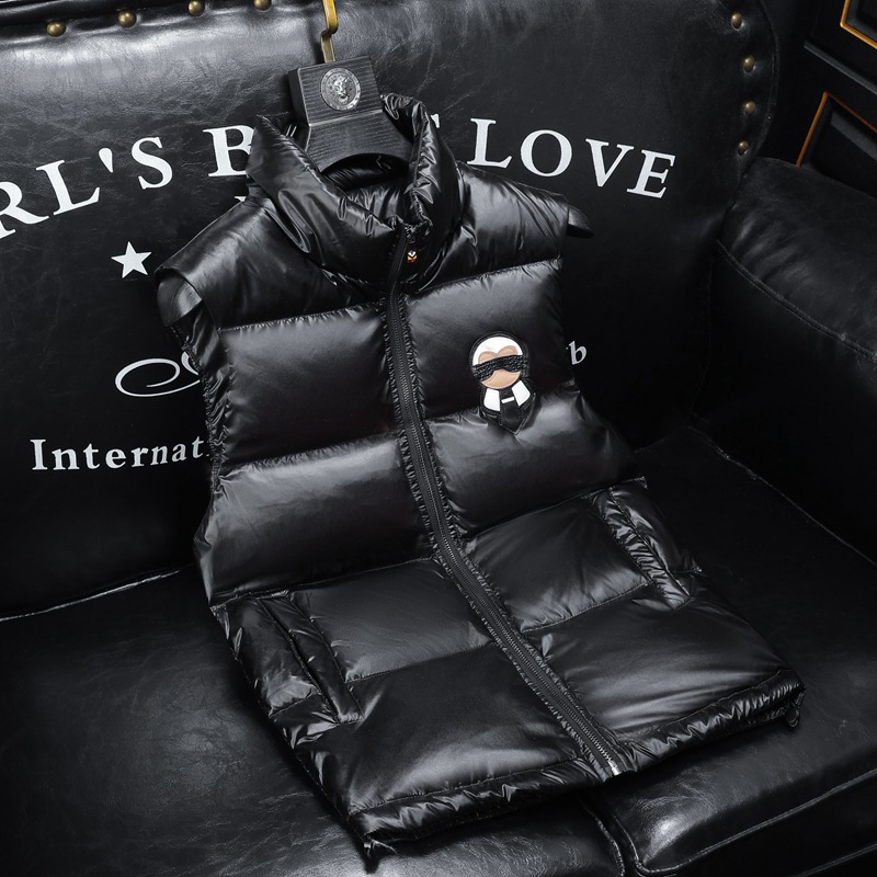 欧洲站2025新品男士 秋冬款羽绒马甲马夹背心