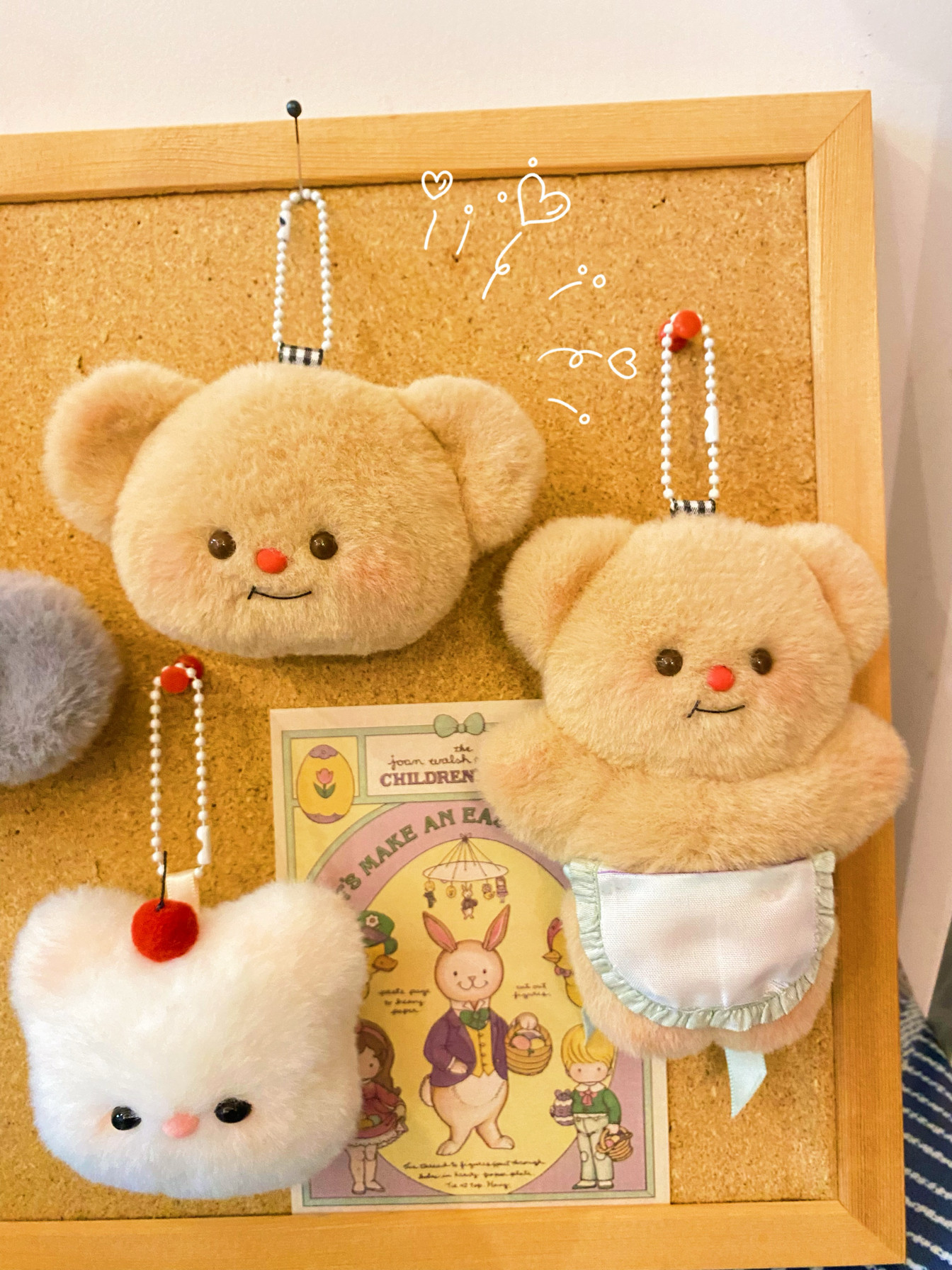 泰国黄油小熊玩偶挂件公仔钥匙扣书包毛绒小周边butterbear包挂饰